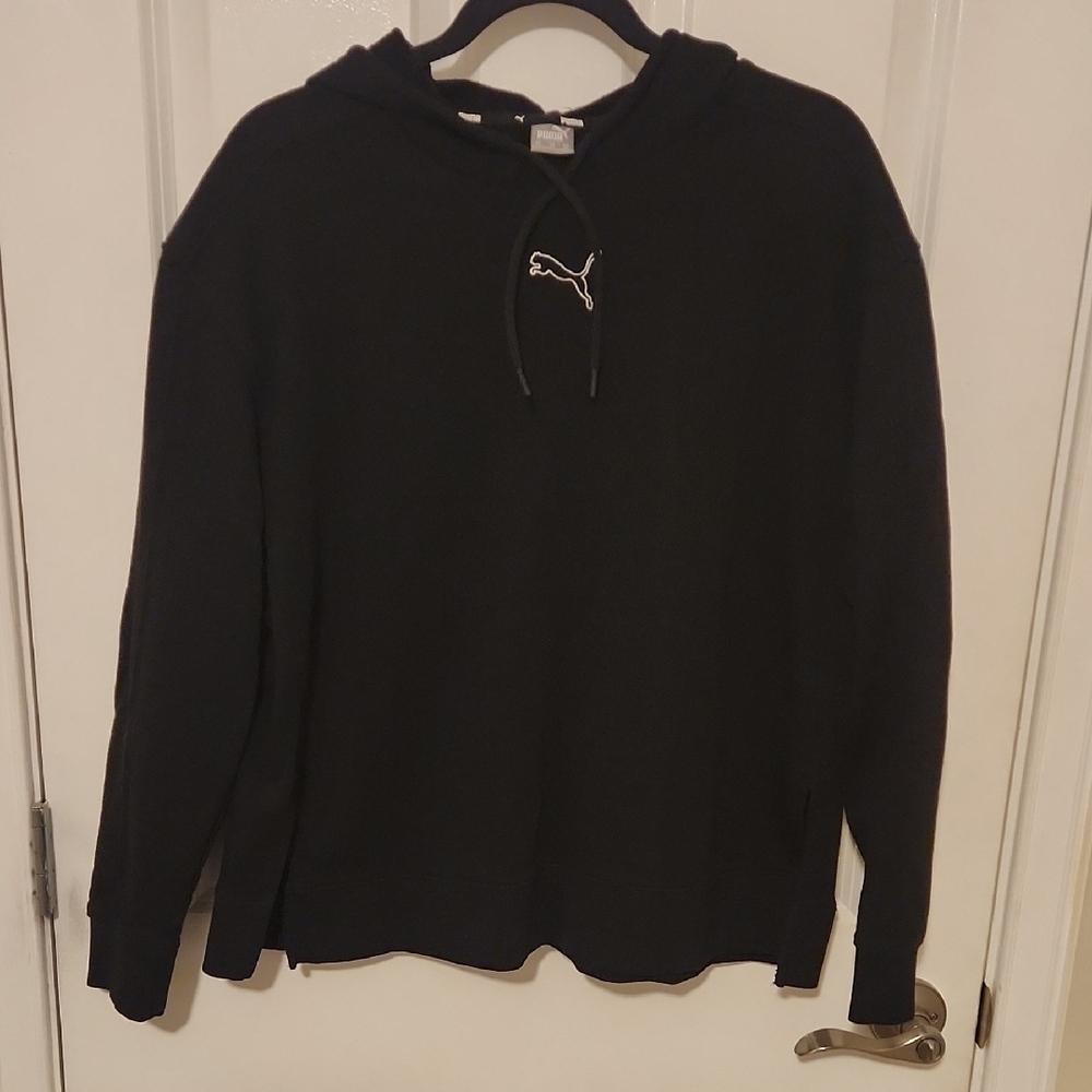Puma Black Hoodie with Logo